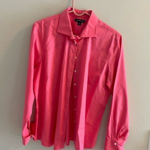 Lands' End Pink Button Down Shirt